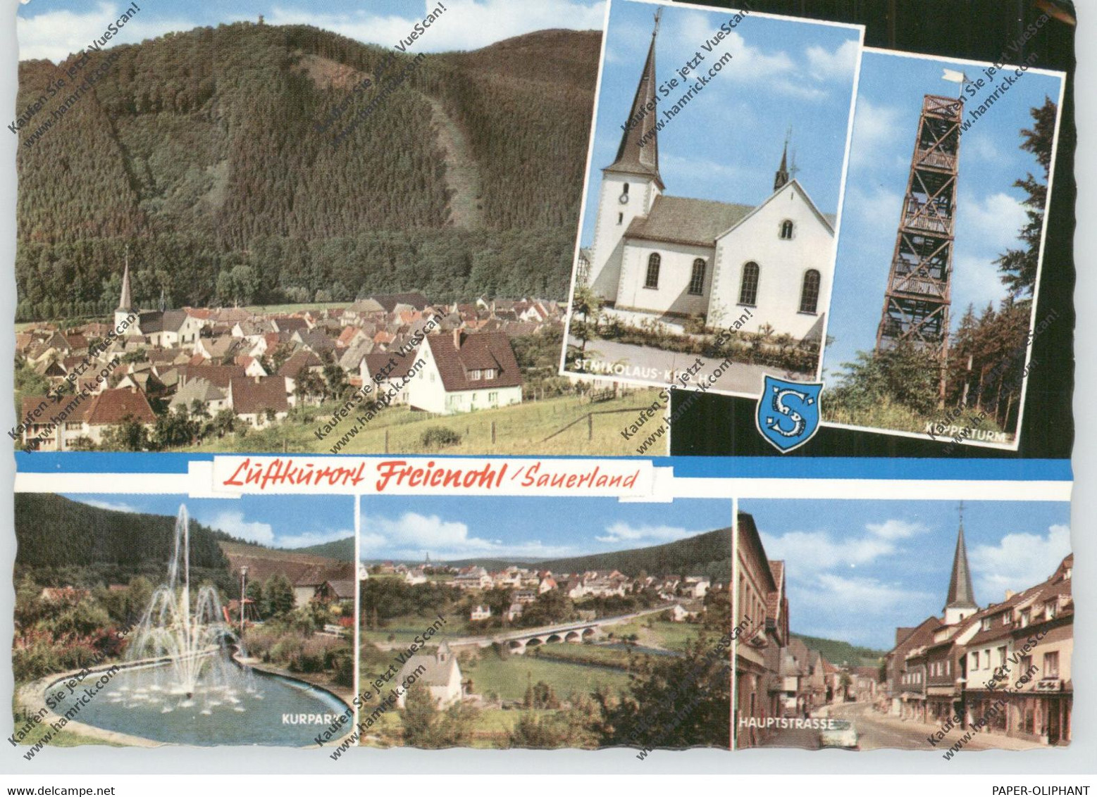 5778 MESCHEDE - FREIENOHL, Mehrbild-AK, Stadtwappen - Meschede