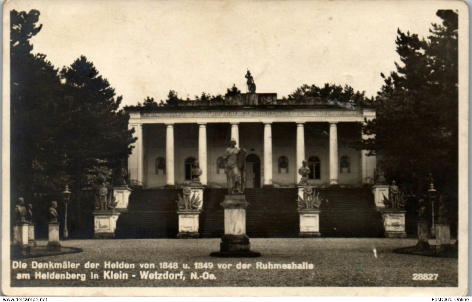 8501 - Niederösterreich - Klein Wetzdorf , Denkmäler Der Helden V. 1848 U. 1849 , Ruhmeshalle Am Heldenberg - Gelaufen 1 - Hollabrunn