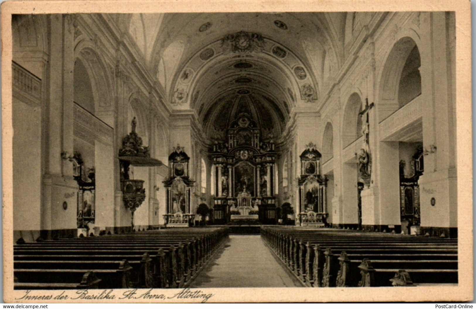 8553 - Deutschland - Altötting , Inneres Der Basilika St. Anna - Gelaufen 1932 - Altoetting