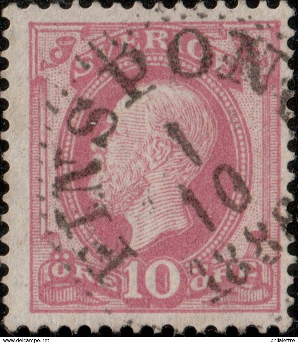 SUÈDE / SWEDEN / SVERIGE - 188? - " FINSPONG " (FINSPÅNG) Date Stamp On Mi.38 / Facit 45 - Gebraucht