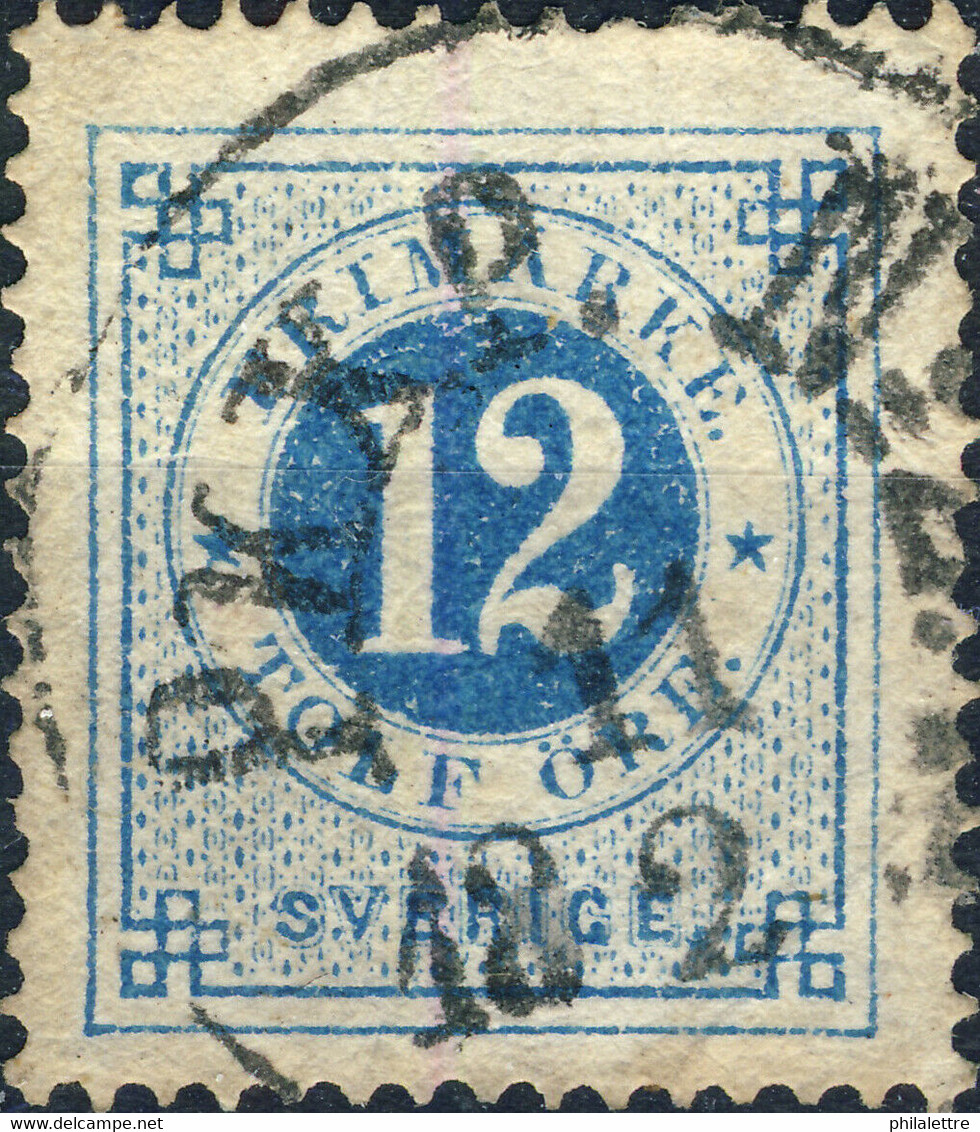 SUÈDE / SWEDEN / SVERIGE - 188? - " PKXP. N°2. " Railway Post T.1a Cds On Mi.21A / Facit 21 - Oblitérés