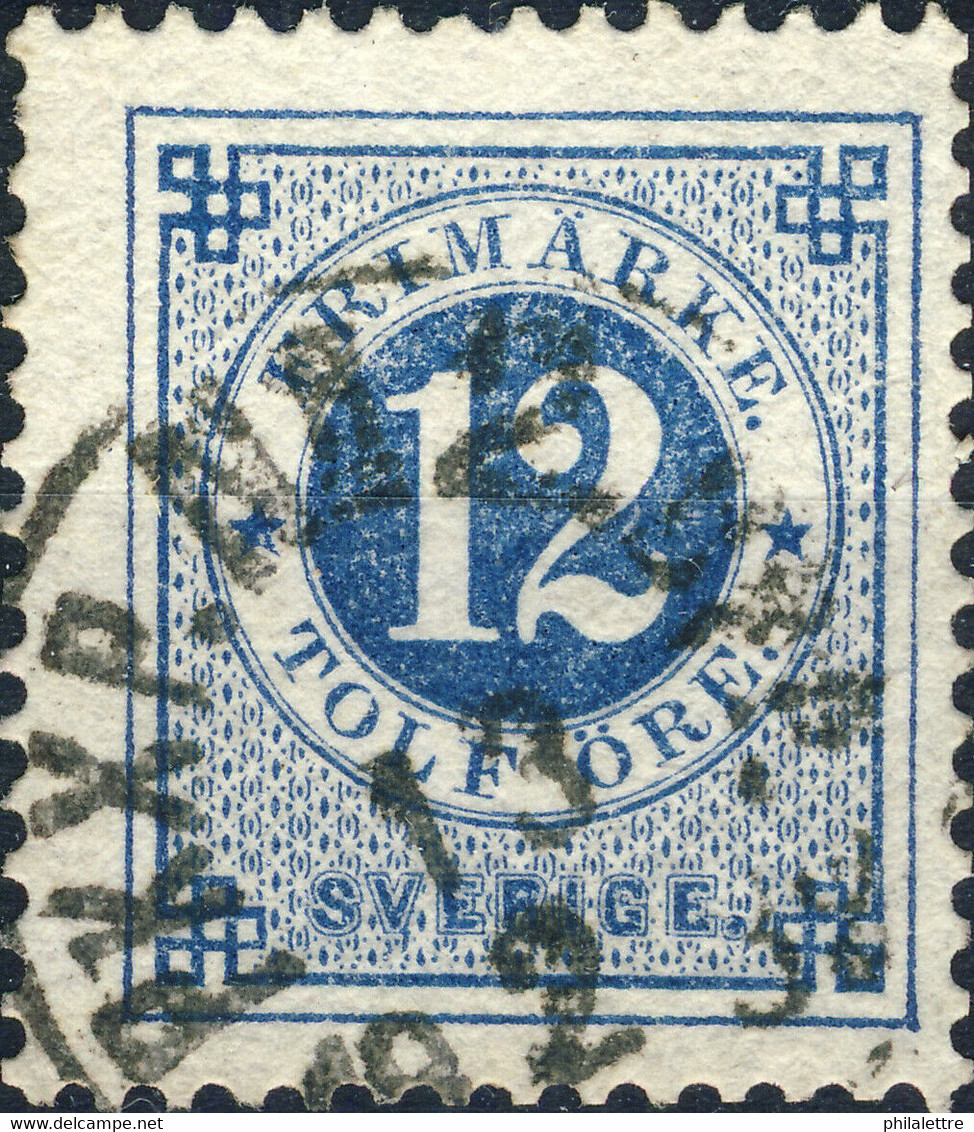 SUÈDE / SWEDEN / SVERIGE - 1882 - " PKXP. Nr2. Upp" Railway T.2 Cds Mi.21B / Facit 32 - Used Stamps