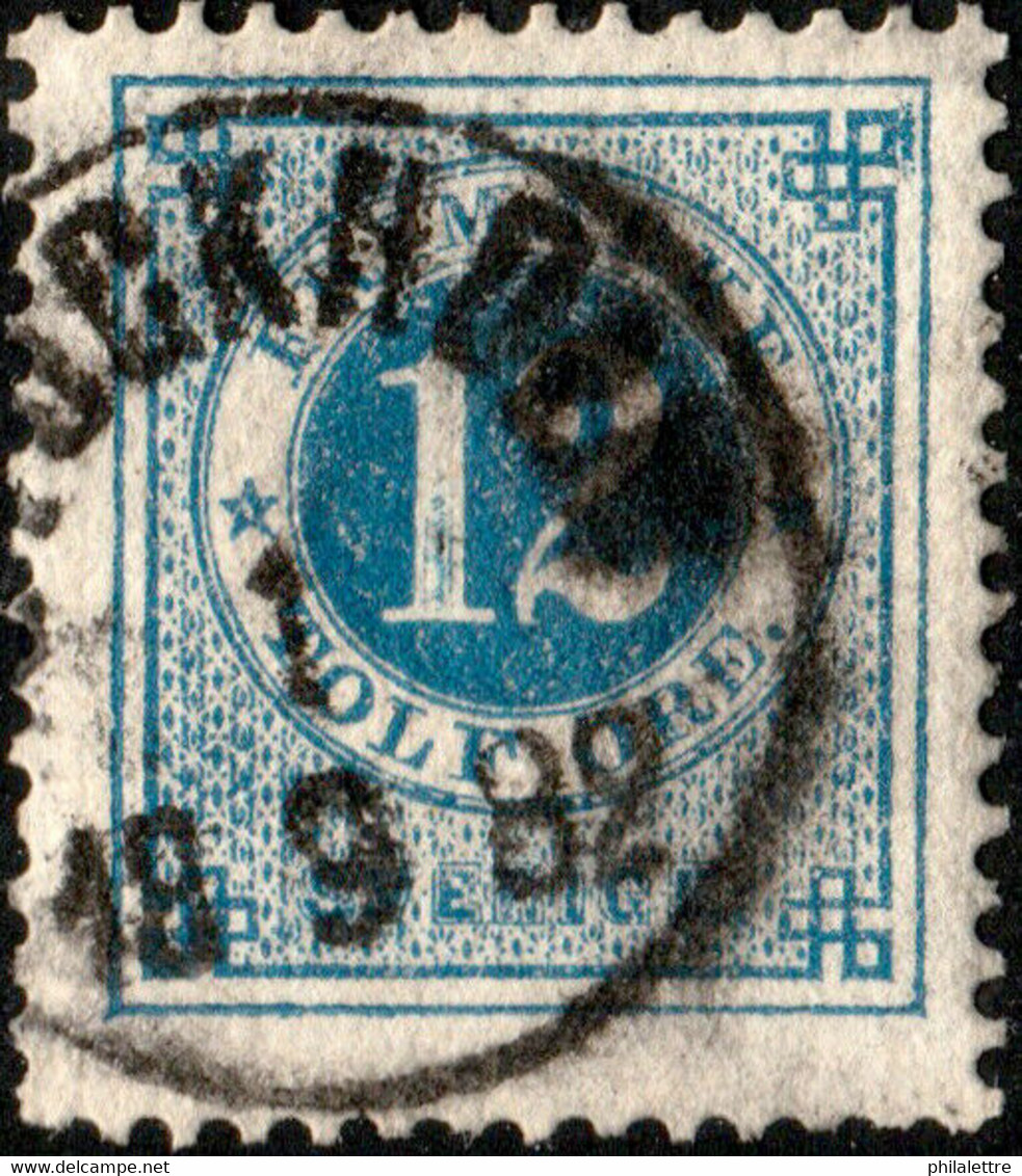 SUÈDE / SWEDEN / SVERIGE - 1882 - " STOCKHOLM " Ds /Facit 32v10 Shaded Digit "1" - Usados