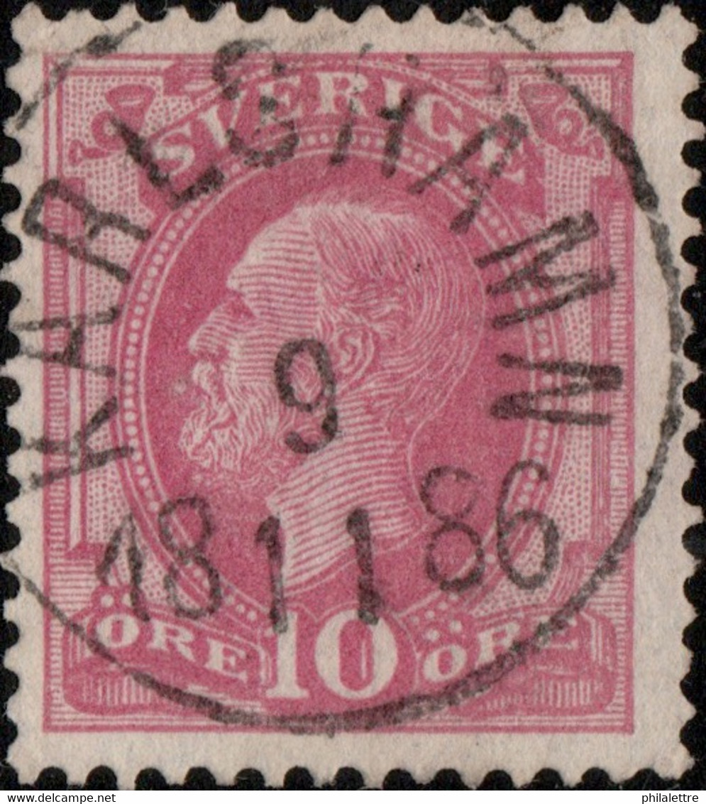 SUÈDE / SWEDEN / SVERIGE - 1886 - " KARLSHAMN " Date Stamp On Mi.38 / Facit 45 - Usados