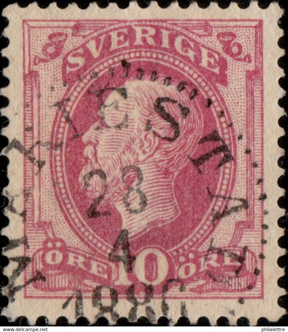 SUÈDE / SWEDEN / SVERIGE - 1886 - " MARIESTAD " Cds On Mi.28 / Facit 39 (type 2) - Gebraucht