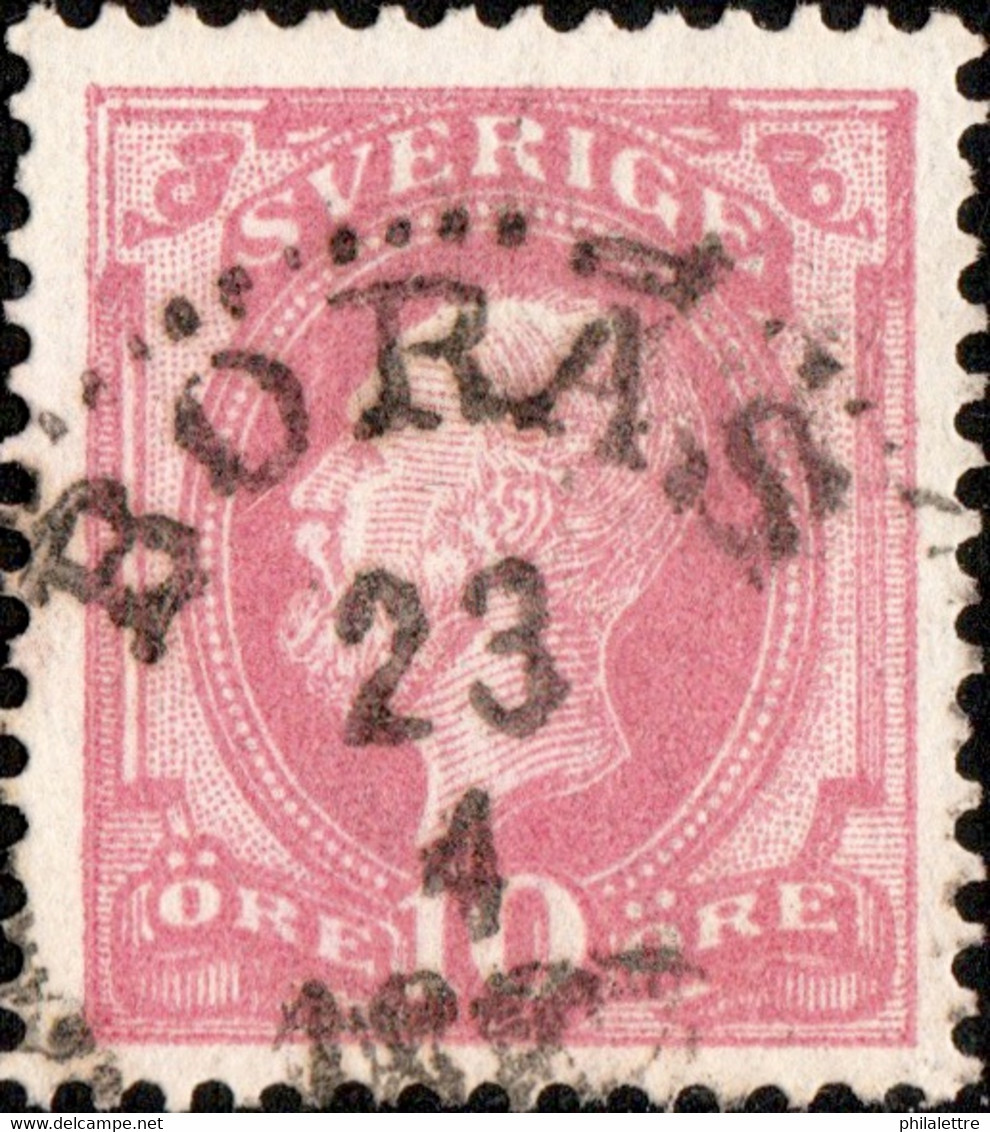 SUÈDE / SWEDEN / SVERIGE - 1887 - " BORÅS " Date Stamp On Mi.38 / Facit 45 - Gebraucht