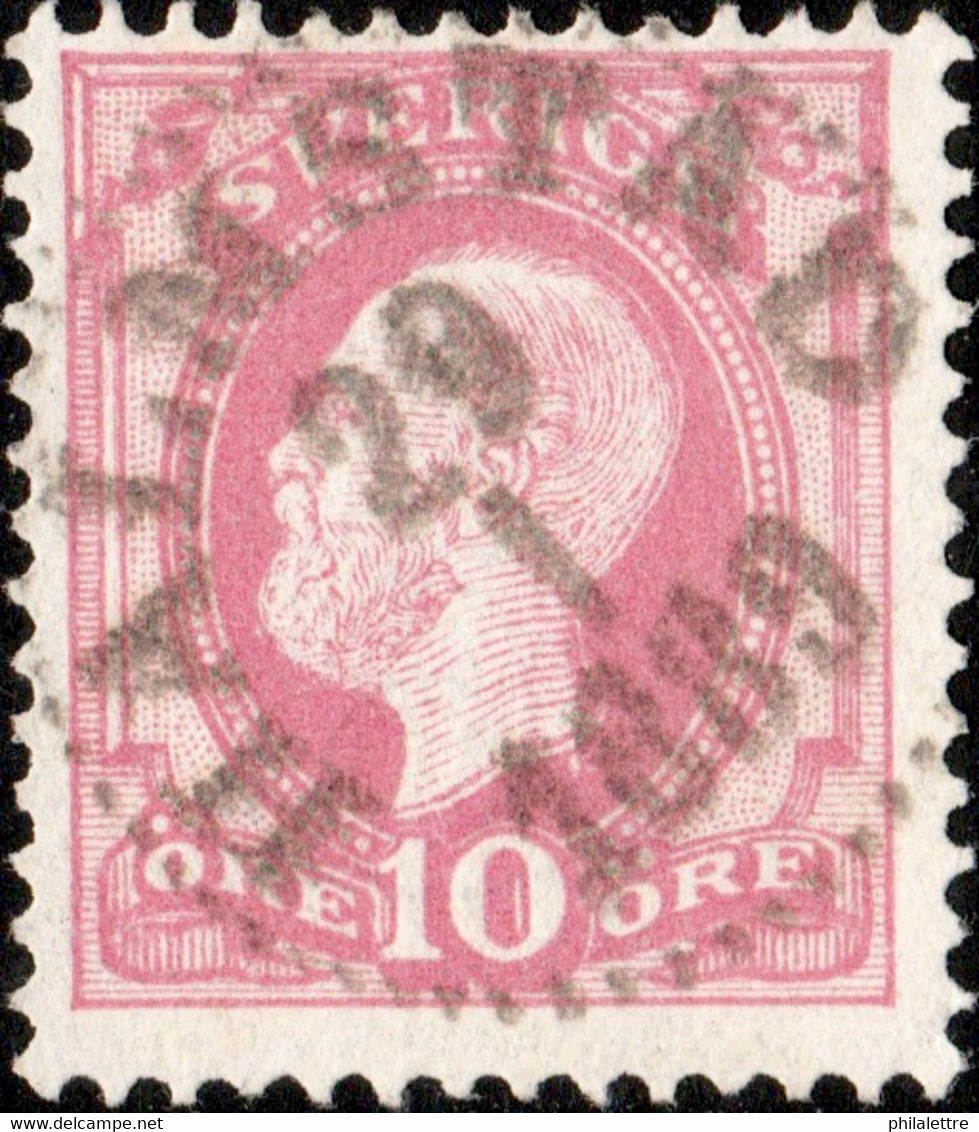 SUÈDE / SWEDEN / SVERIGE - 1889 - " HALMSTAD " Date Stamp On Mi.38 / Facit 45 (-) - Gebruikt