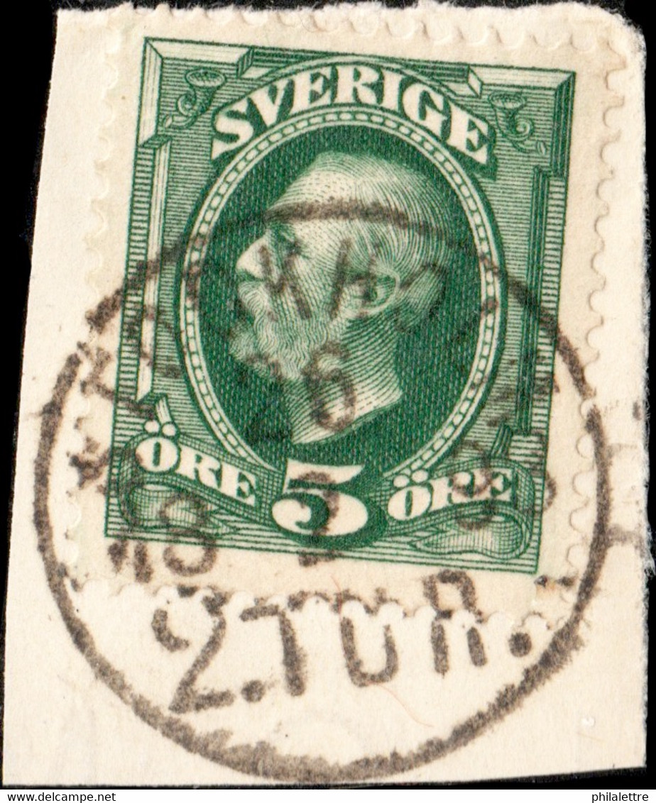 SUÈDE / SWEDEN / SVERIGE - 1893 - " STOCKHOLM / 2.TUR. " Ds On Mi.41a / Facit 52a - Used Stamps