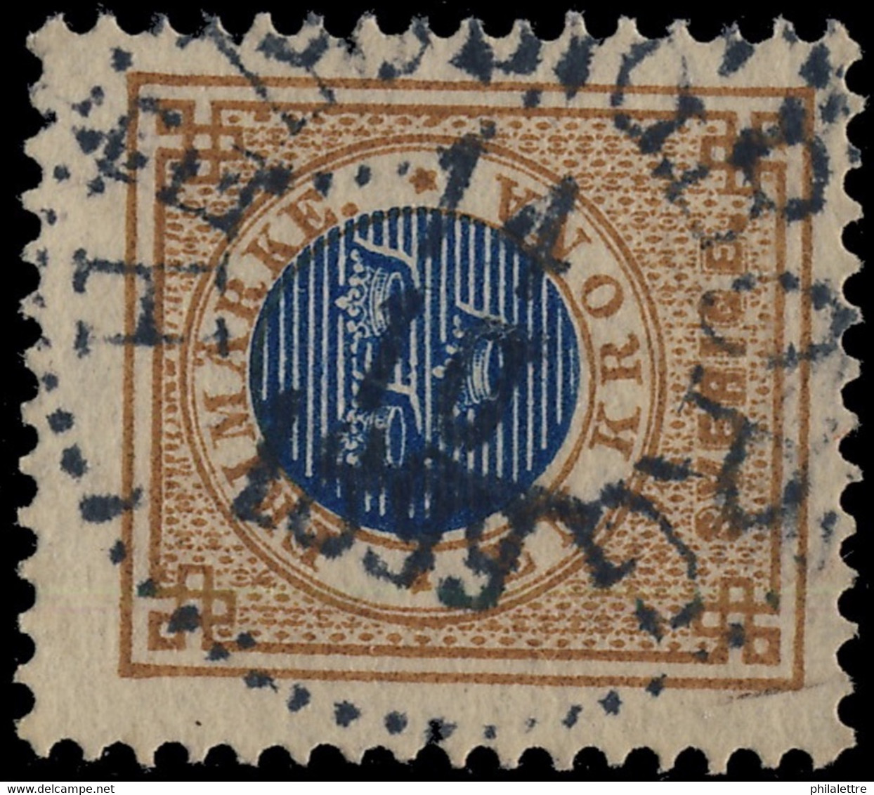 SUÈDE / SWEDEN / SVERIGE - 1899 - " HELSINGBORG " (Type 29) Cancel On Mi.37 1KR - Usati