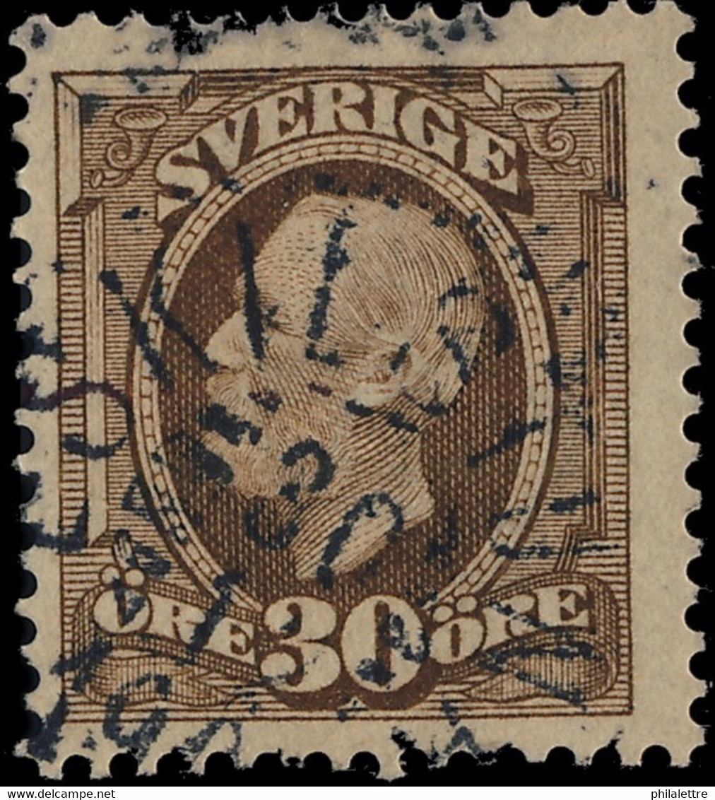 SUÈDE / SWEDEN / SVERIGE - 190? - " ESKILSTUNA " (Type 33) On Mi.47 30 öre Brun / Brown - Oblitérés