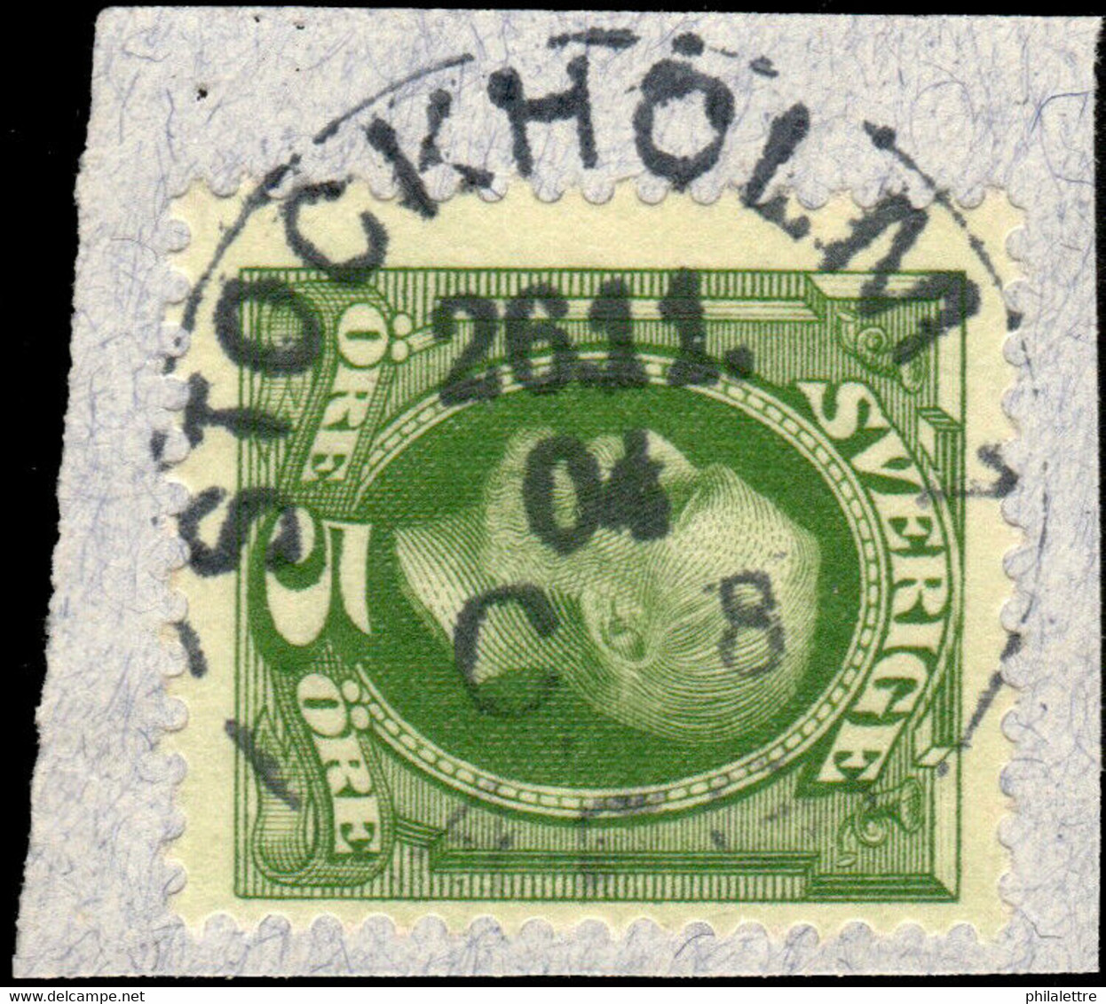 SUÈDE / SWEDEN / SVERIGE - 1904 - " STOCKHOLM 1 / C 8. / AFG." Ds On Mi.41b/Facit 52d - Used Stamps