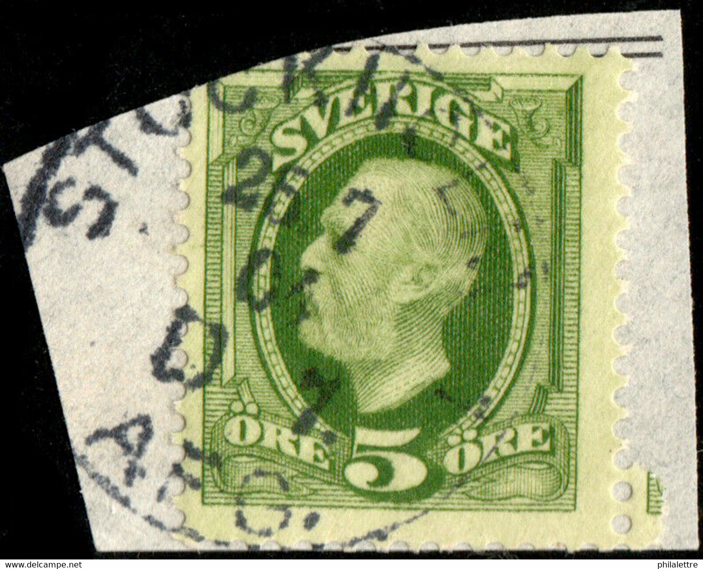 SUÈDE / SWEDEN / SVERIGE - 1904 - " STOCKHOLM 1 / D 7. / AFG." Ds On Mi.41b/Facit 52e - Used Stamps