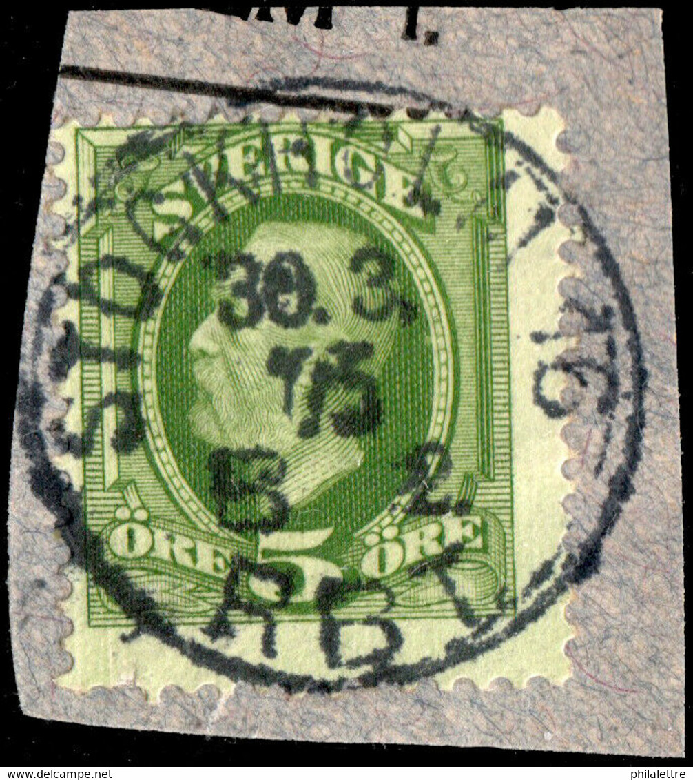 SUÈDE / SWEDEN / SVERIGE - 1904 - " STOCKHOLM 16 / B 2 / RBT." Ds On Mi.41b/Facit 52e - Gebraucht