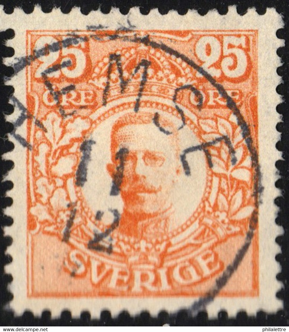 SUÈDE / SWEDEN / SVERIGE - 191? - " HEMSE " Ds On Facit 86 25ö Orange - Gebruikt