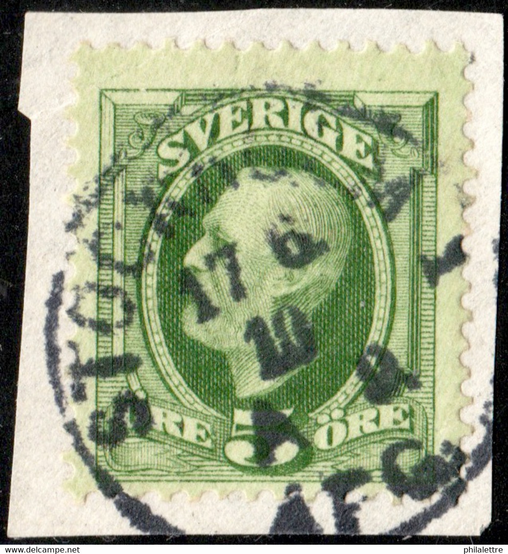 SUÈDE / SWEDEN / SVERIGE - 1910 - " STOCKHOLM 1 / A 9. / AFG." Ds On Mi.41b/Facit 52d - Gebraucht