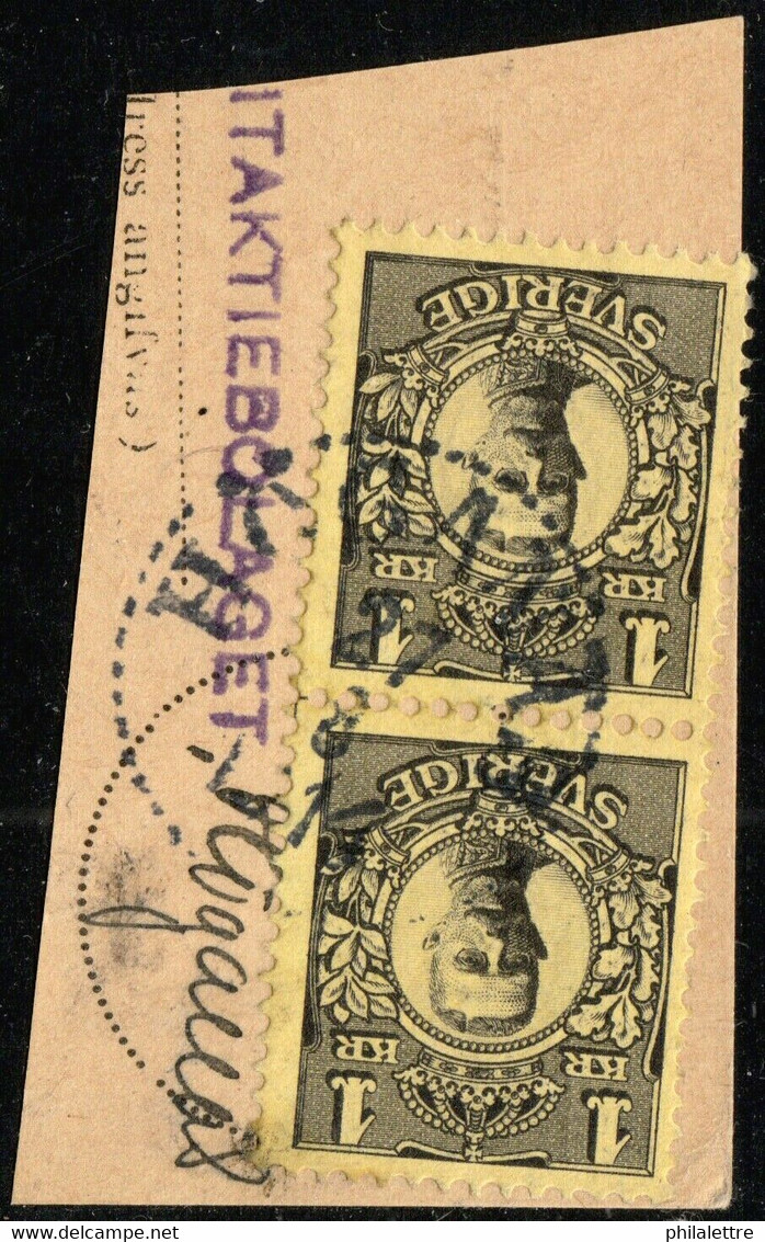 SUÈDE / SWEDEN / SVERIGE - 1913 - " HÖGANÄS " Ds On Facit 77 (x2) / Mi.62 (x2) - Used Stamps