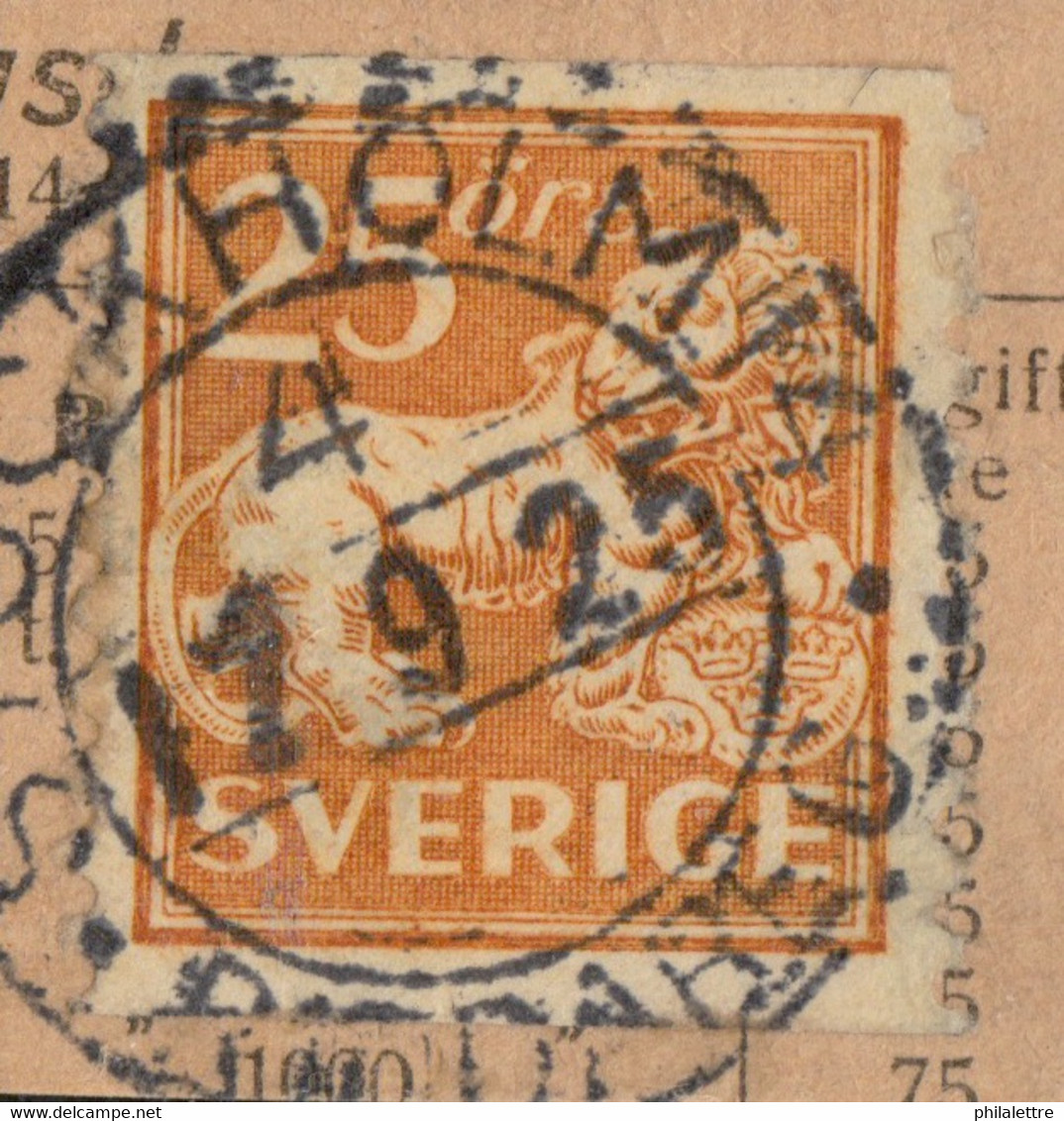 SUÈDE / SWEDEN / SVERIGE - 1925 - " STOCKHOLM 14 / 4 RIDDAREG. " Mi.130 / Facit 147 - Usados