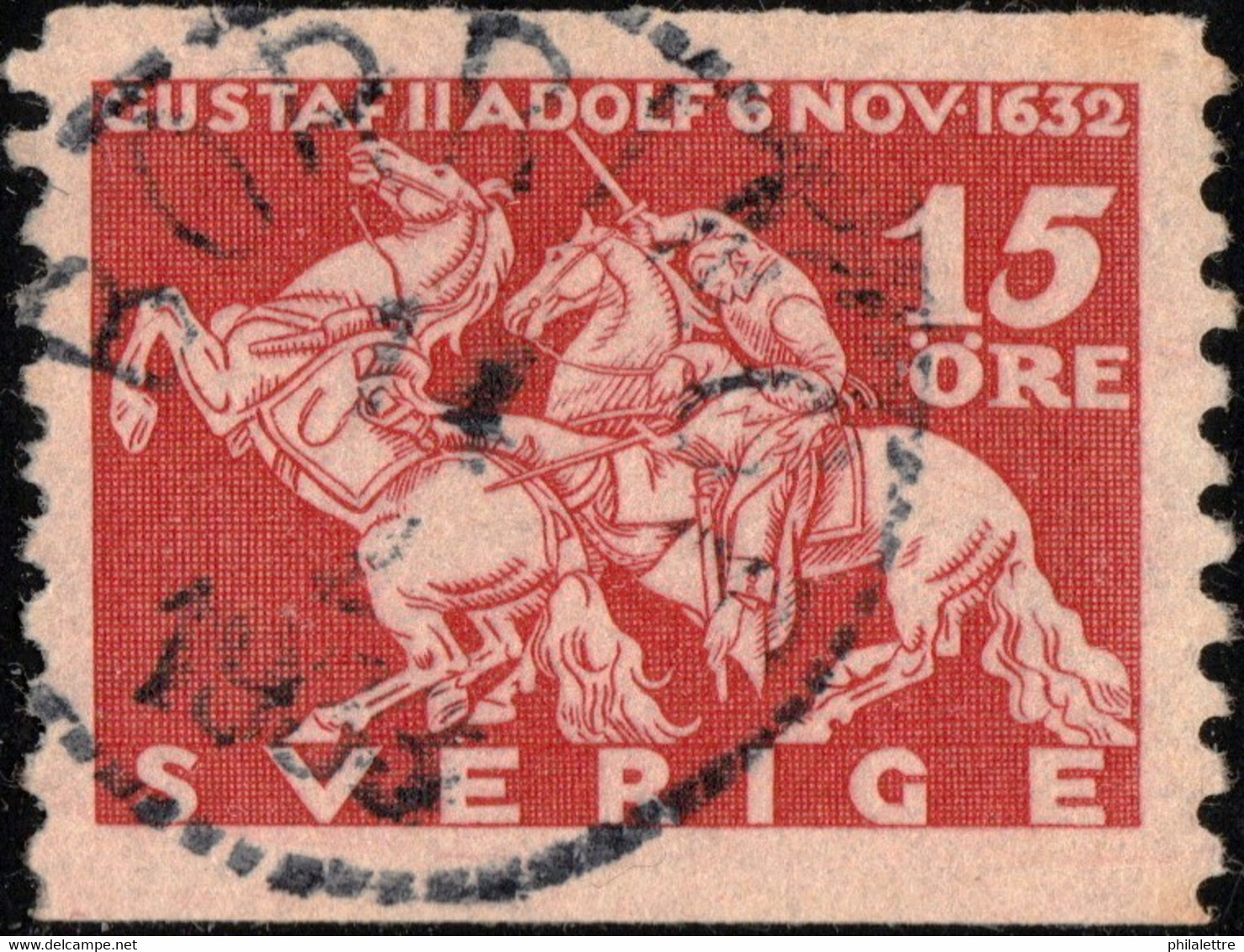 SUÈDE / SWEDEN / SVERIGE - 1933 - " BÖRRINGE " Ds On Facit 235 15ö Red - Oblitérés