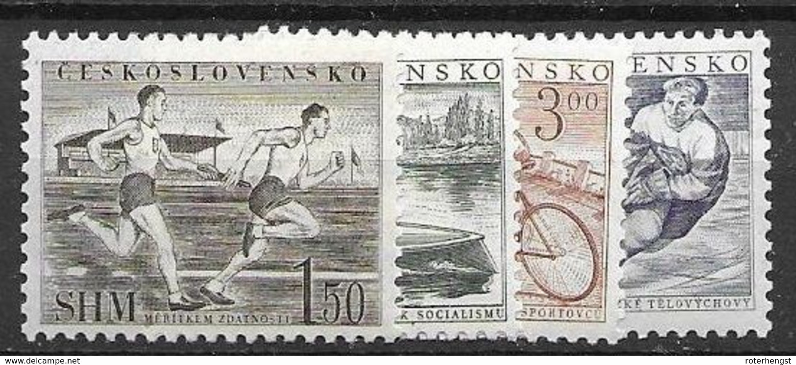 Czechoslovakia Mnh ** Complete Sports Set 11 Euros For 10% - Unused Stamps