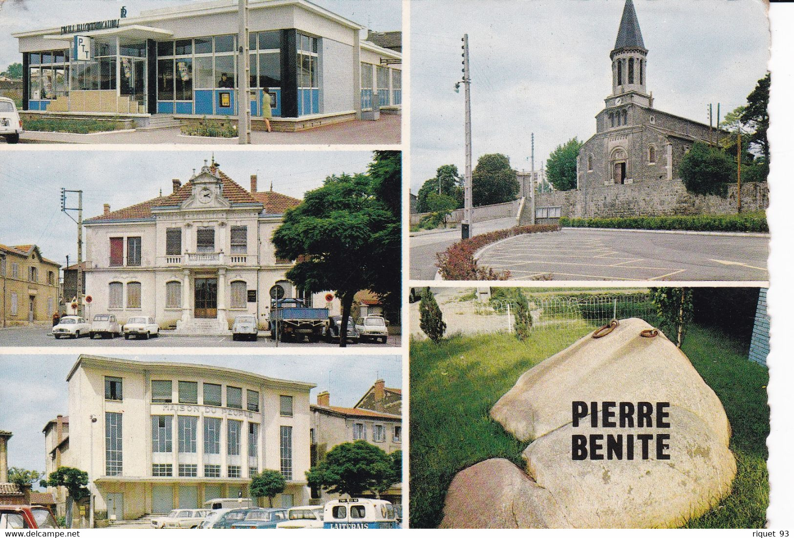 PIERRE-BENITE - Multi-vues - A Droite: L'Eglise La Pierre Bénite- A Gauche: La Poste,l'Hôtel De Ville Et La Maison Du Pe - Pierre Benite