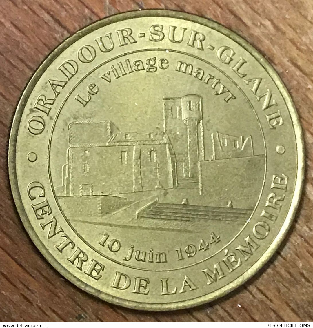 87 ORADOUR SUR GLANE MDP 2002 MINI MÉDAILLE SOUVENIR MONNAIE DE PARIS JETON TOURISTIQUE MEDALS COINS TOKENS - 2002