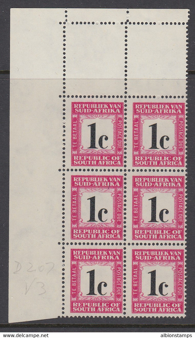 South Africa, SG D51 Var, MNH, "Broken C" Variety, R. 3/2 - Postage Due