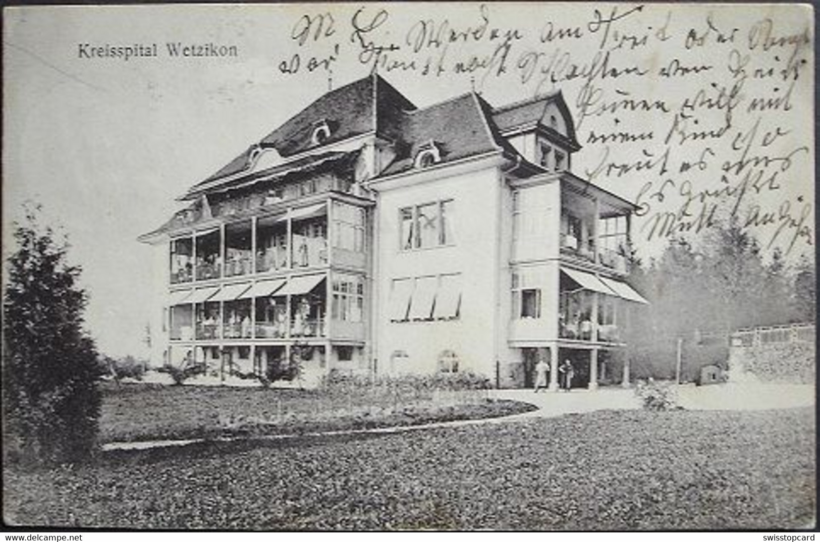WETZIKON Kreisspital Gel. 1922 N. Horgen - Horgen