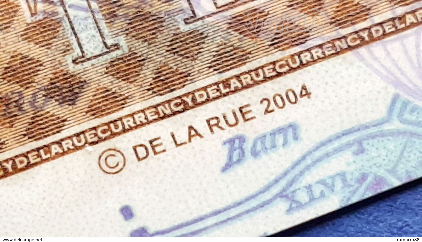 De La Rue Currency - Jane Austen 100 - Arabic Serial 2004 - Polymer Specimen Test Note Unc