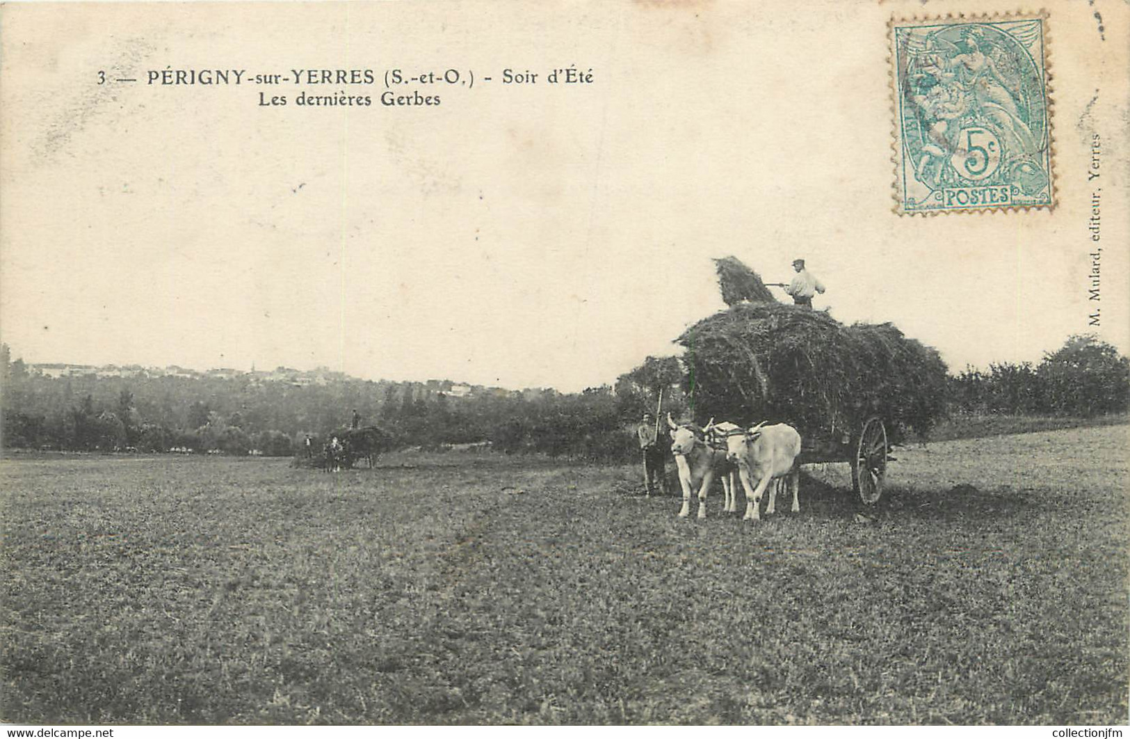 / CPA FRANCE 94 "Périgny Sur Yerres, Les Dernières Gerbes" - Perigny