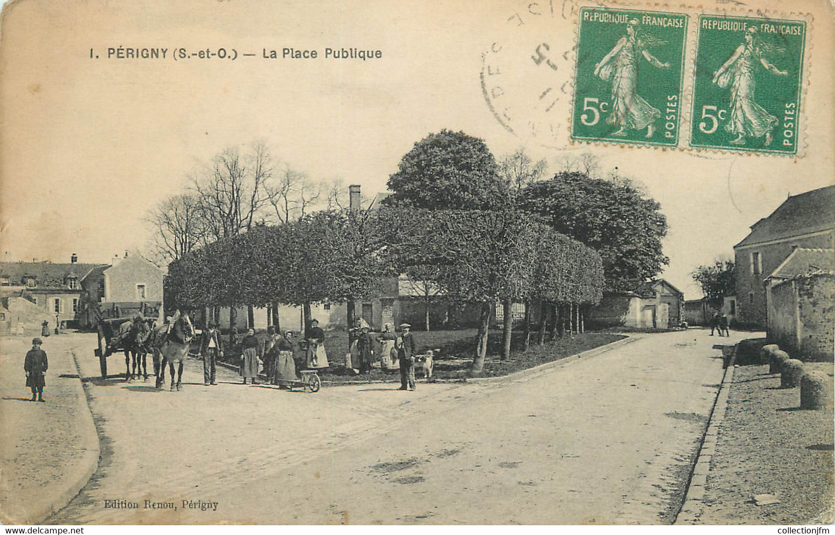 / CPA FRANCE 94 "Périgny, La Place Publique" - Perigny