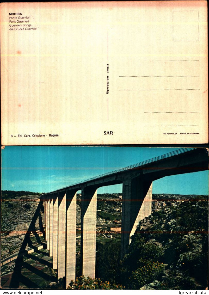 17624a)cartolina  Modica Ponte Guerrieri-ed. Cart.criscione - Modica