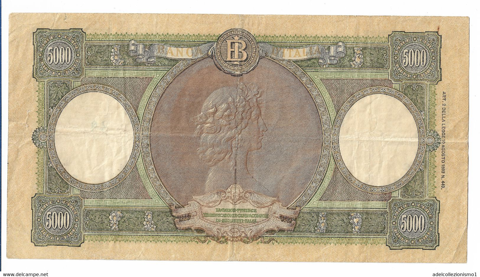 46225) LIRE 5000 Banca D'italia Regine Del Mare Repubbliche Marinare 23-3-1961 - 5000 Lire