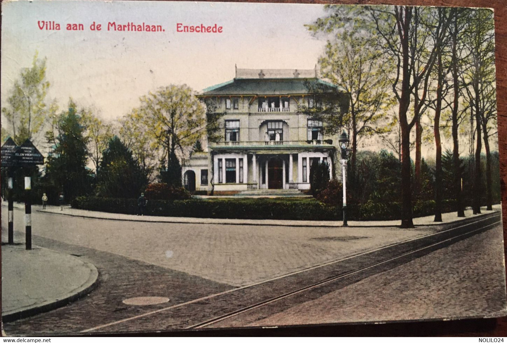 Cpa De 1936, VILLA Aan De MARTHALAAN, ENSCHEDE (PAYS BAS), - Enschede