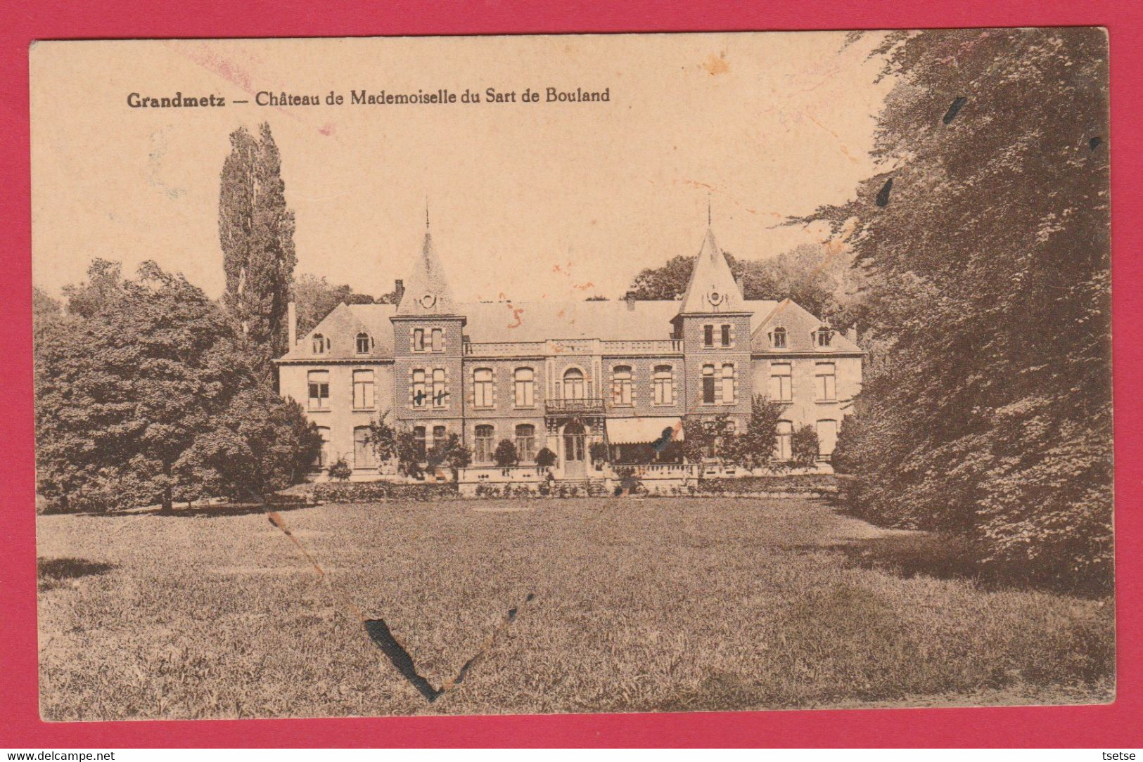 Grandmetz - Château De Mademoiselle Du Sart De Bouland ( Voir Verso ) - Leuze-en-Hainaut