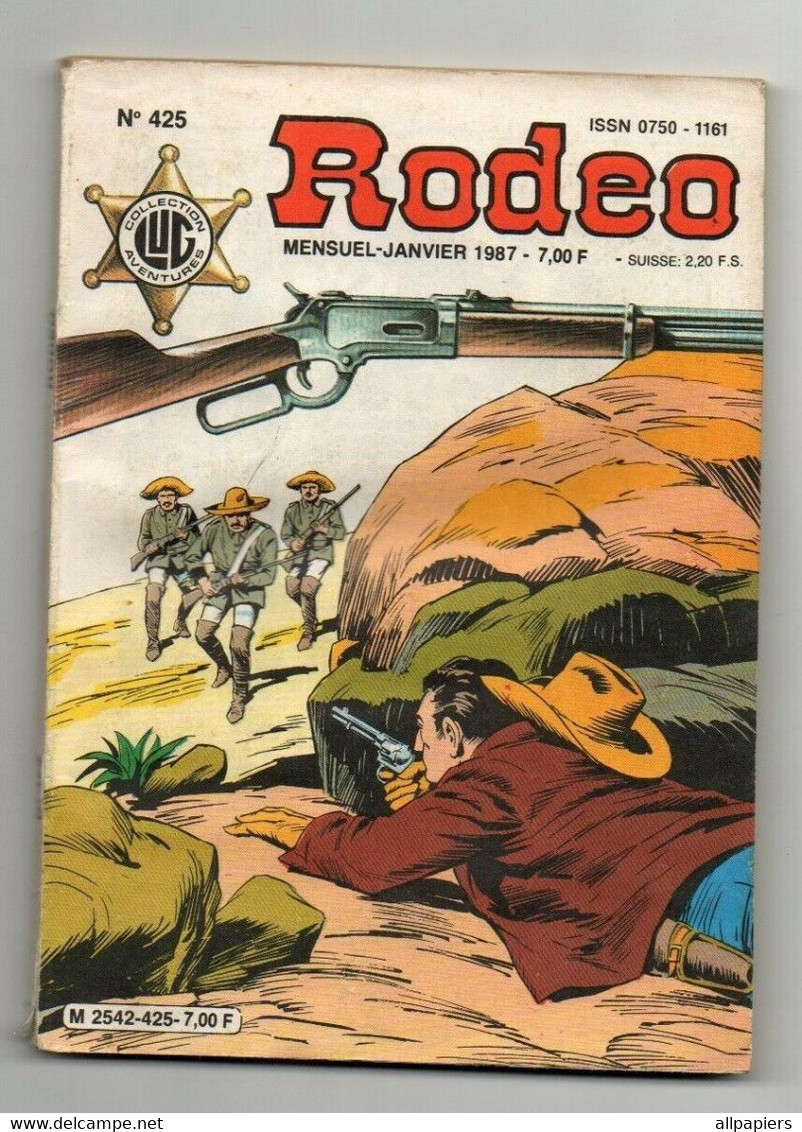 Rodéo N°425 Tex - Les Aristos - Coupe Du Monde Suisse 1954 - Editions LUG - Rodeo