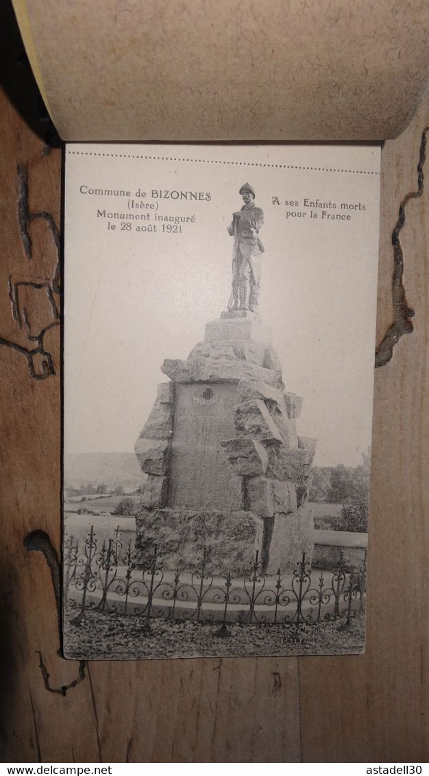 Carnet 12 CARTES LE POILU : Monuments Des établissements Jacomet A VILLEDIEU  ................ LF-724 - Guerra 1914-18