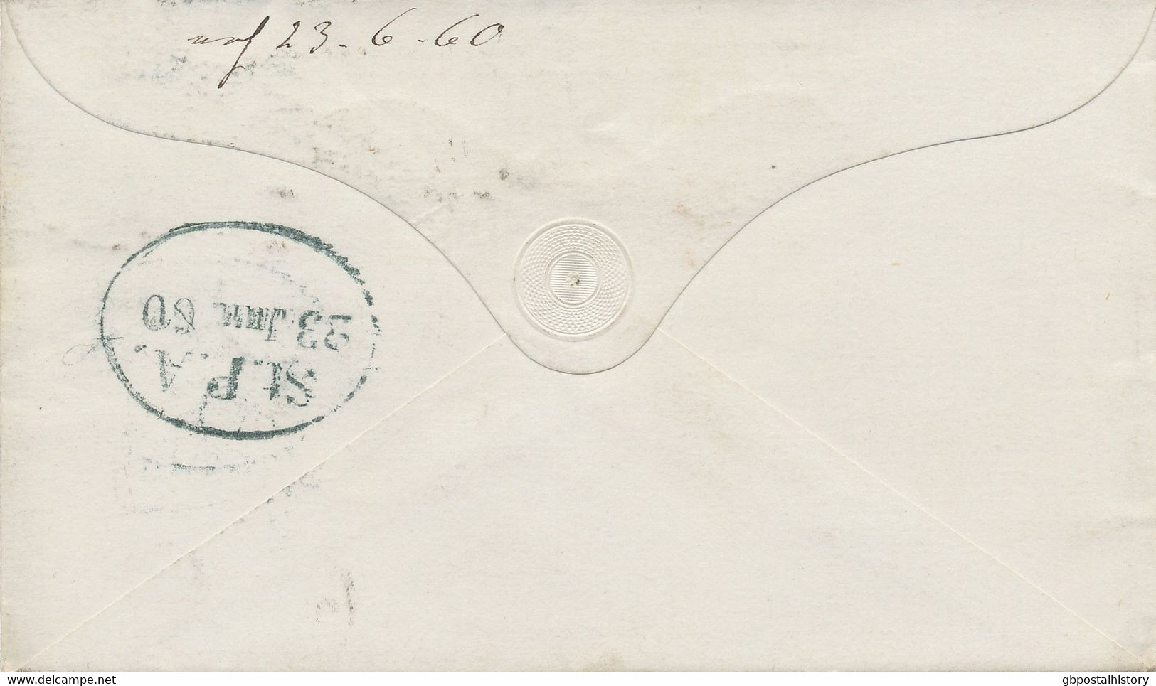 GB 1860 QV TWO PENCE Blue Pl.8 (3x, MA, SD, SE) Extremely Rare Multiple Postage - Covers & Documents