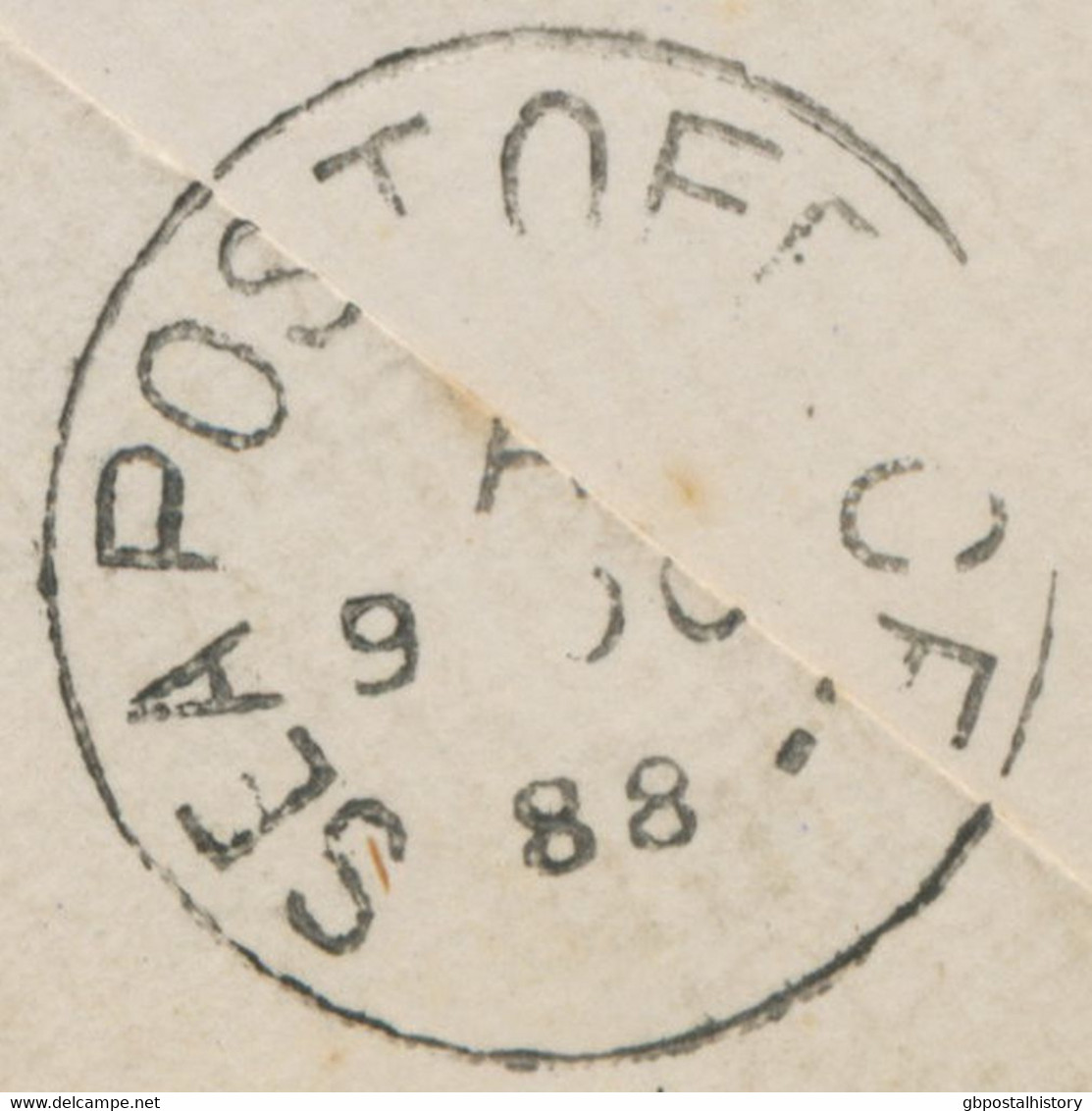 GB 1888 QV 5d Jubilee Type II Single Postage Duplex „132 / BRIGHTON" To The British Army Medical Staff, BANGALORE, INDIA - Lettres & Documents