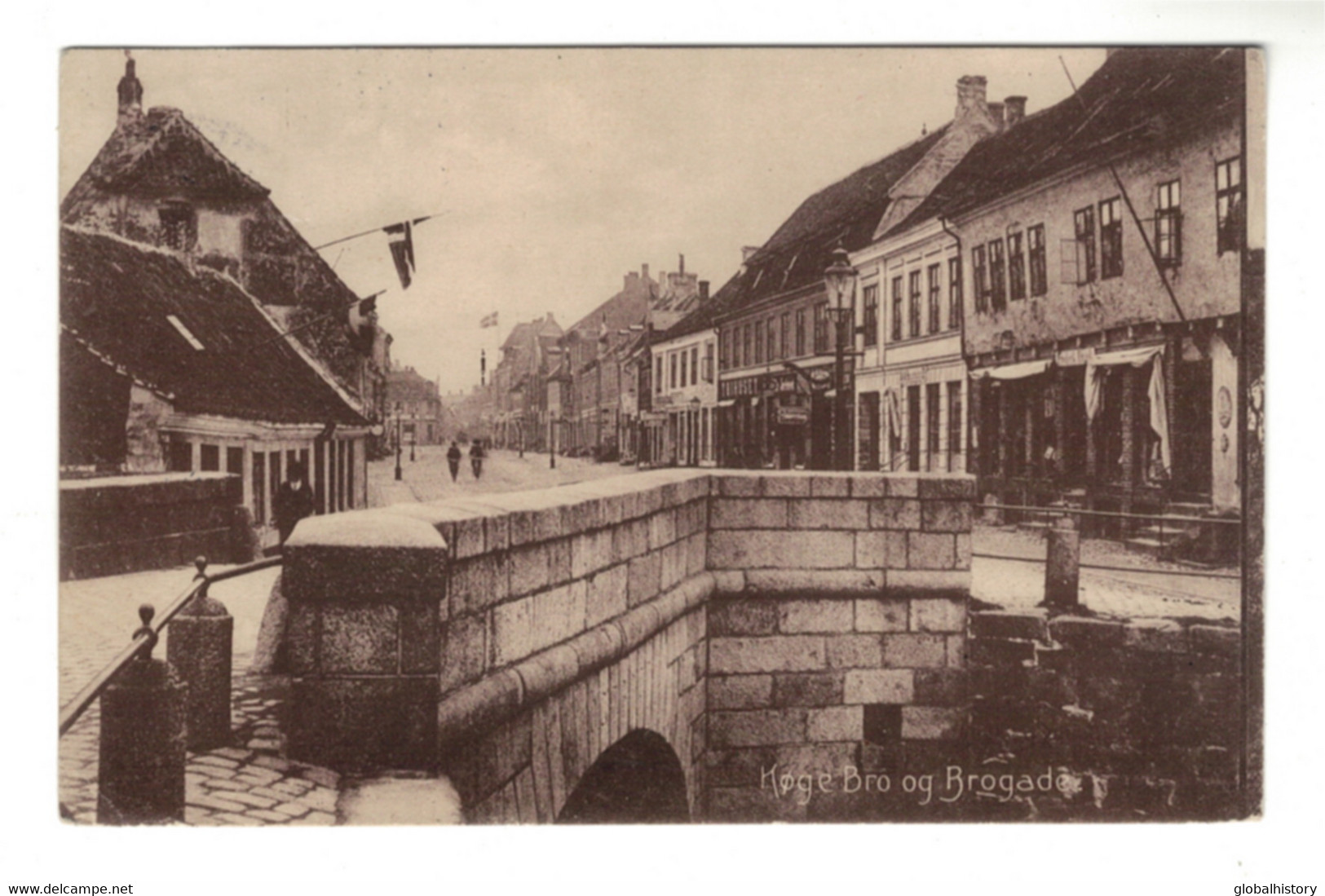 DG1754 - DENMARK - KØGE BRO Og BROGADE - VIEW ON A STREET And BRIDGE - Dinamarca