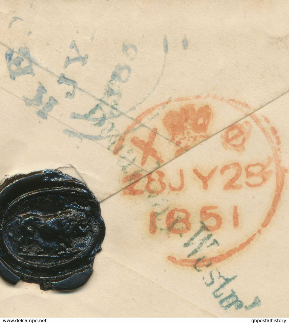 GB LONDON Inland Office „30“ Numeral Postmark (Parmenter 30A) Superb QV 1d Env - Lettres & Documents