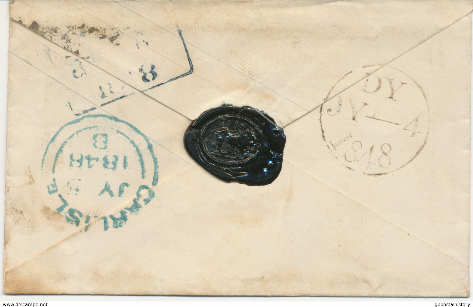 GB LONDON Inland Office „19“ Numeral Postmark (Parmenter 19A) Superb QV 1d Env - Briefe U. Dokumente