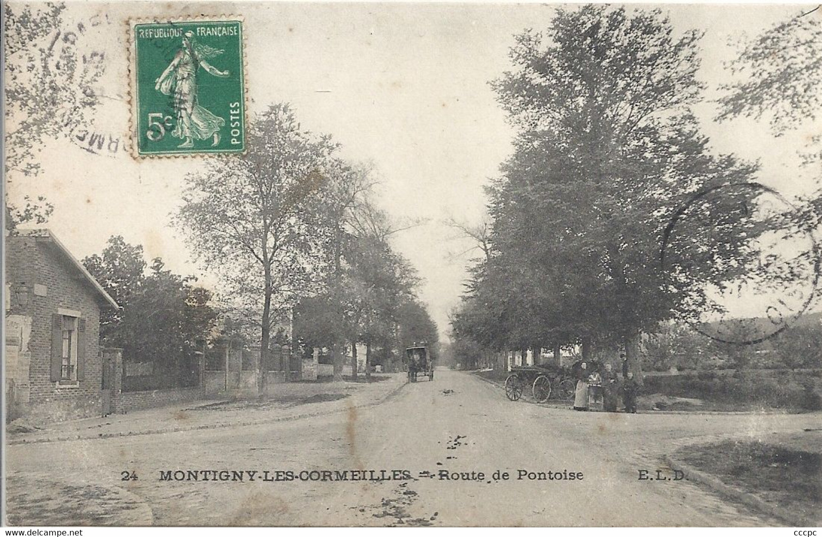 CPA Montigny-les-Cormeilles Route De Pontoise - Montigny Les Cormeilles