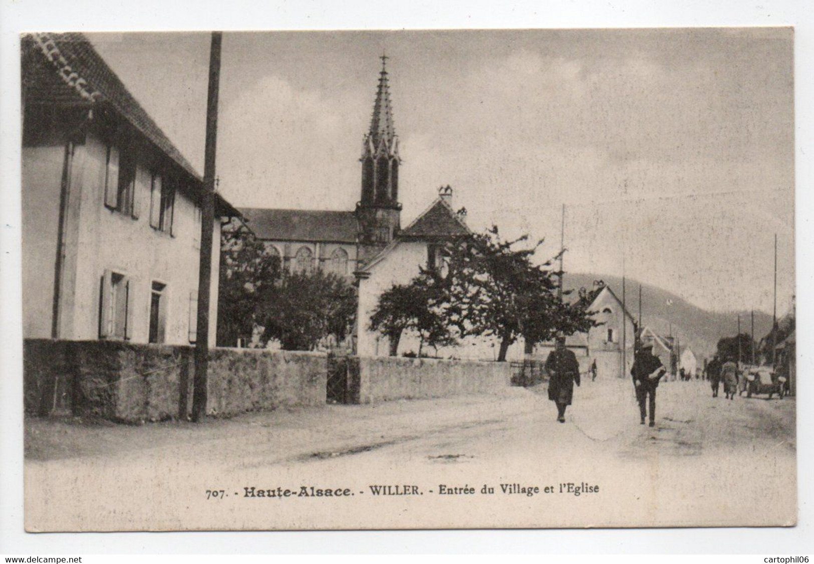 - CPA WILLER (68) - Entrée Du Village Et L'Eglise - Edition Chadourne 707 - - Sonstige & Ohne Zuordnung