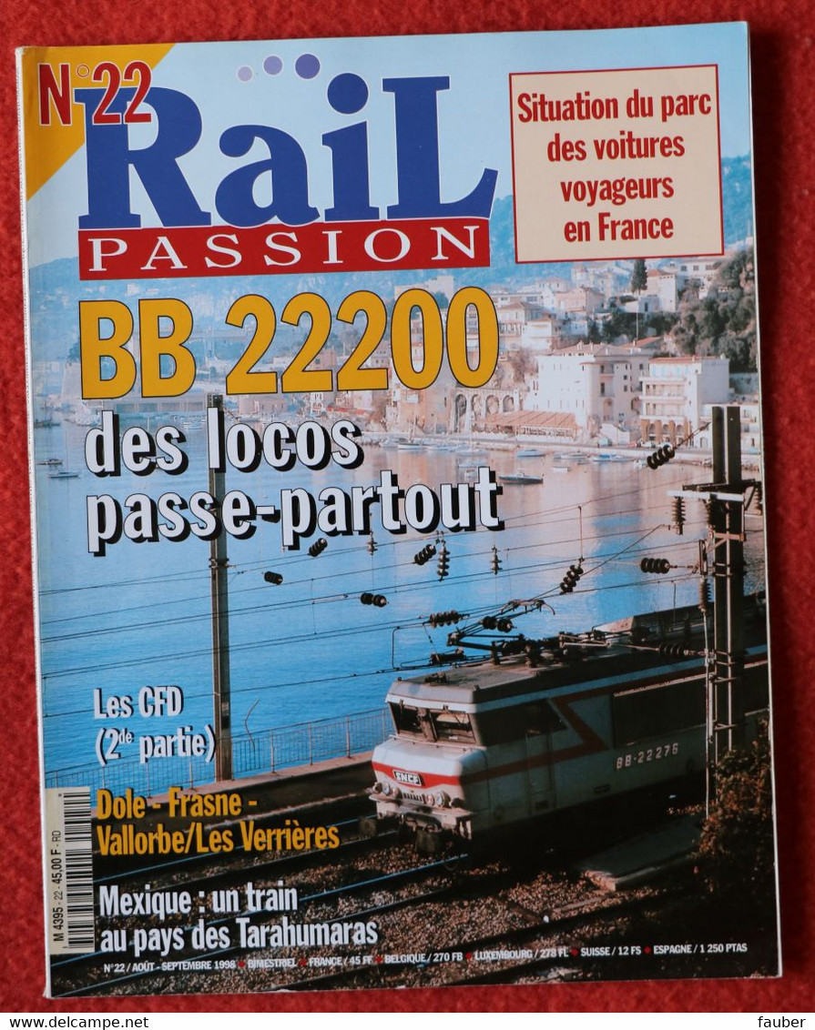 Rail Passion N° 22  09/1998   Liste Des Articles Dans La Description - Trains