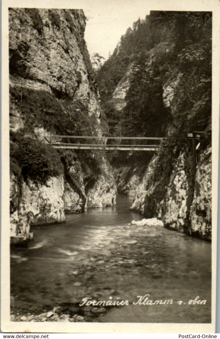 8754 - Niederösterreich - Tormäuer , Klamm Von Oben , Brücke - Gelaufen 1930 - Scheibbs