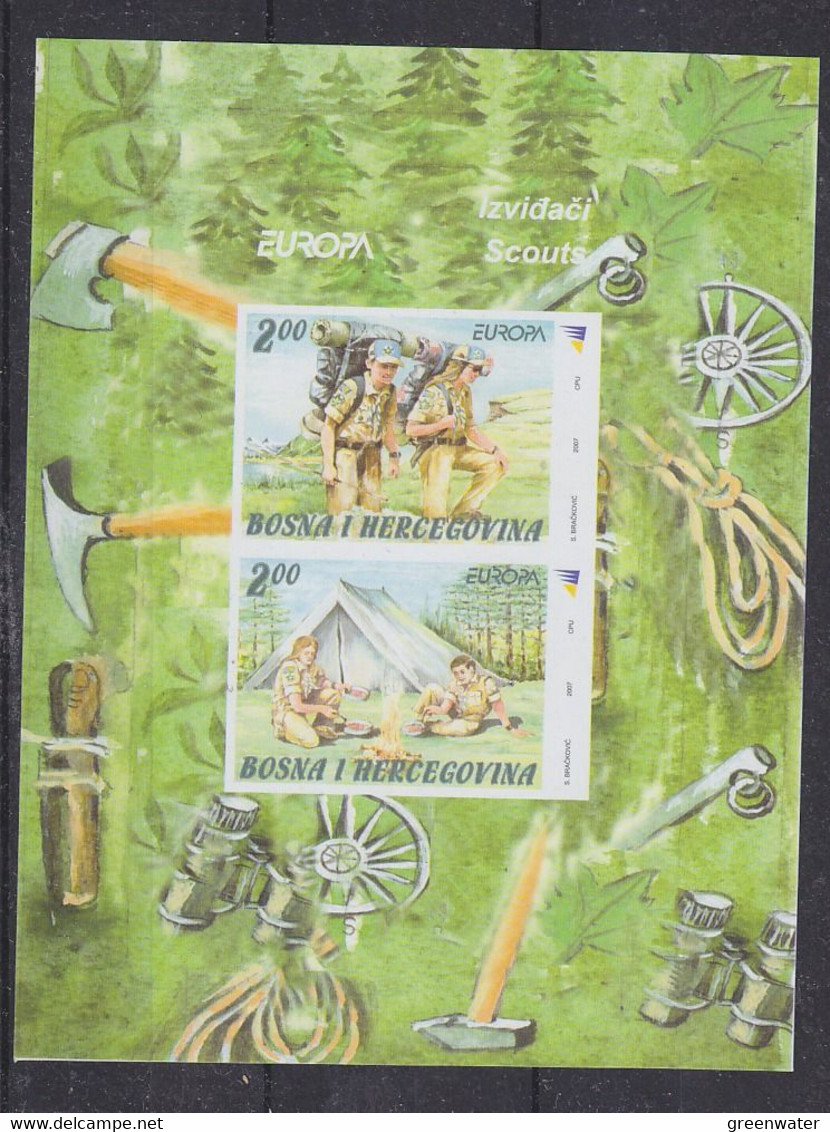 Europa Cept  2007 Bosnia/Herzegovina Sarajevo M/s  IMPERFORATED ** Mnh (51559) Promotion - 2007