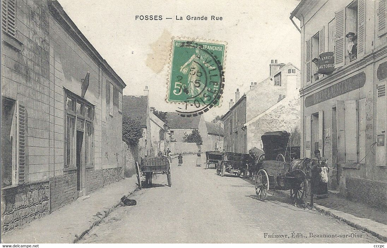 CPA Fosses La Grande Rue - Fosses