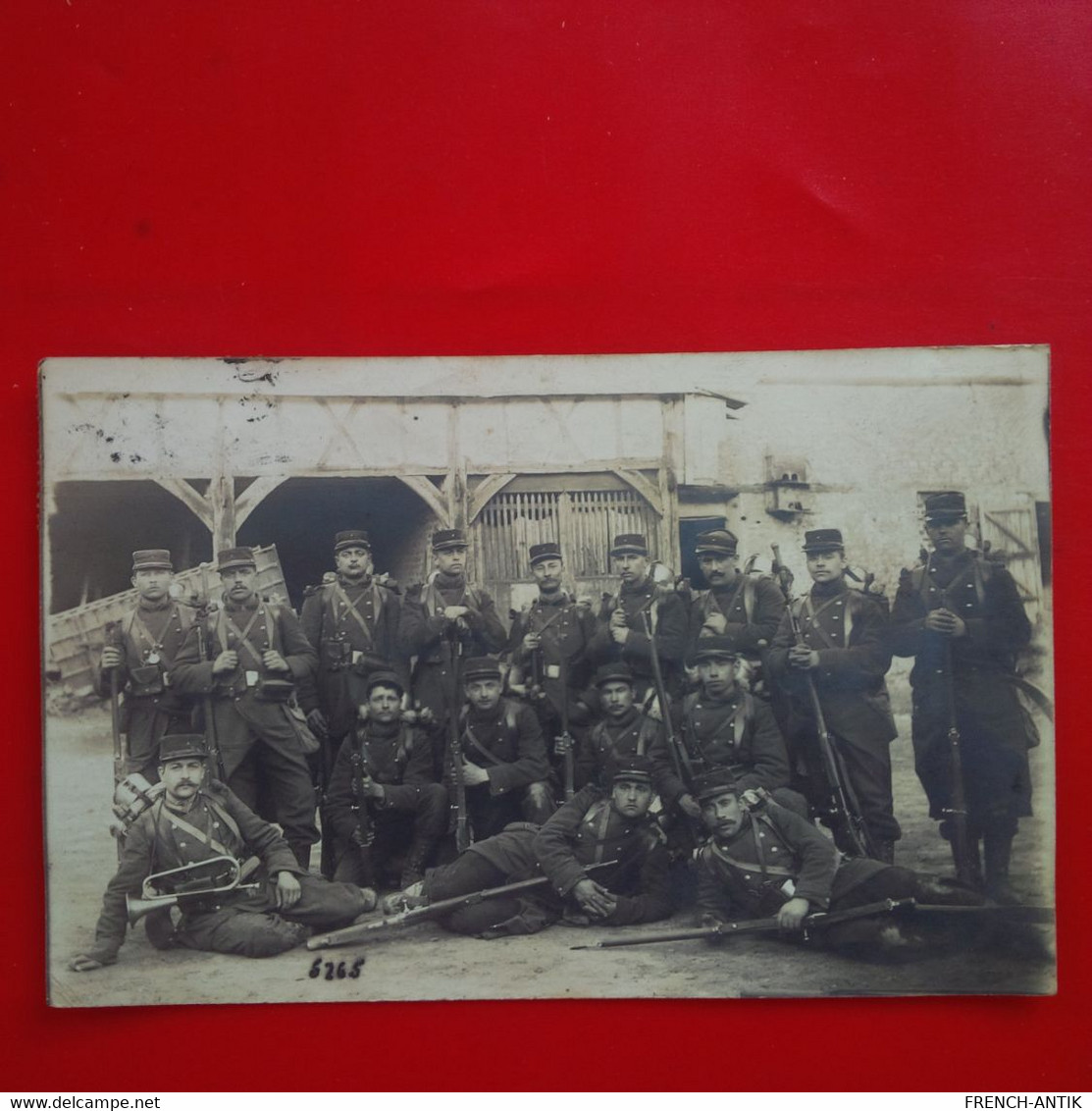 CARTE PHOTO ROUEN SOLDAT CASERNE 1913 - Rouen