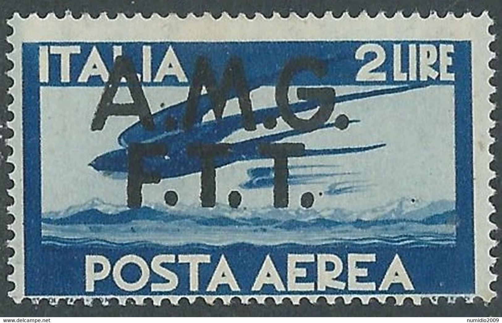 1947 TRIESTE A POSTA AEREA DEMOCRATICA 2 LIRE MNH ** - RE17-7 - Airmail