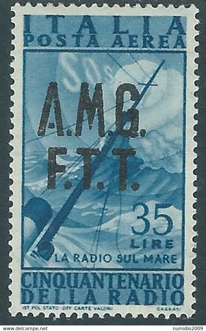 1947 TRIESTE A POSTA AEREA RADIO 35 LIRE MH * - RE21-9 - Luchtpost